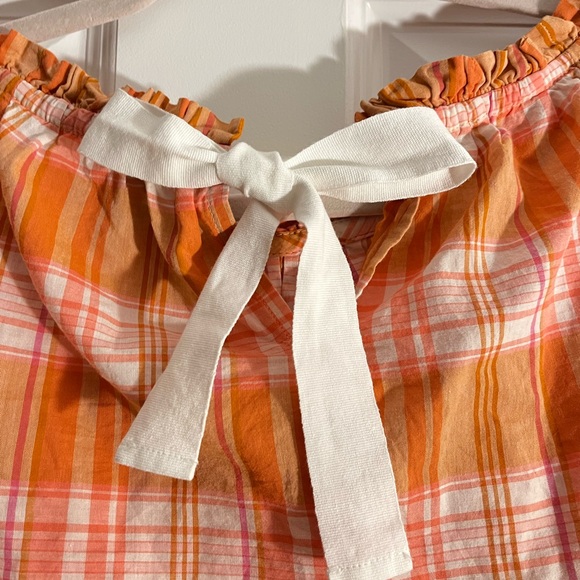 J Crew Plaid/Gingham Blouse - Picture 5 of 5